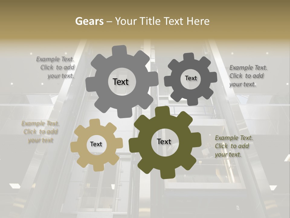 Tall Commercial Lift PowerPoint Template