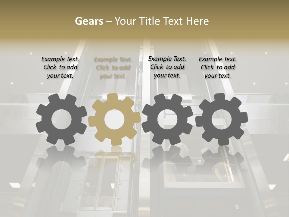 Tall Commercial Lift PowerPoint Template