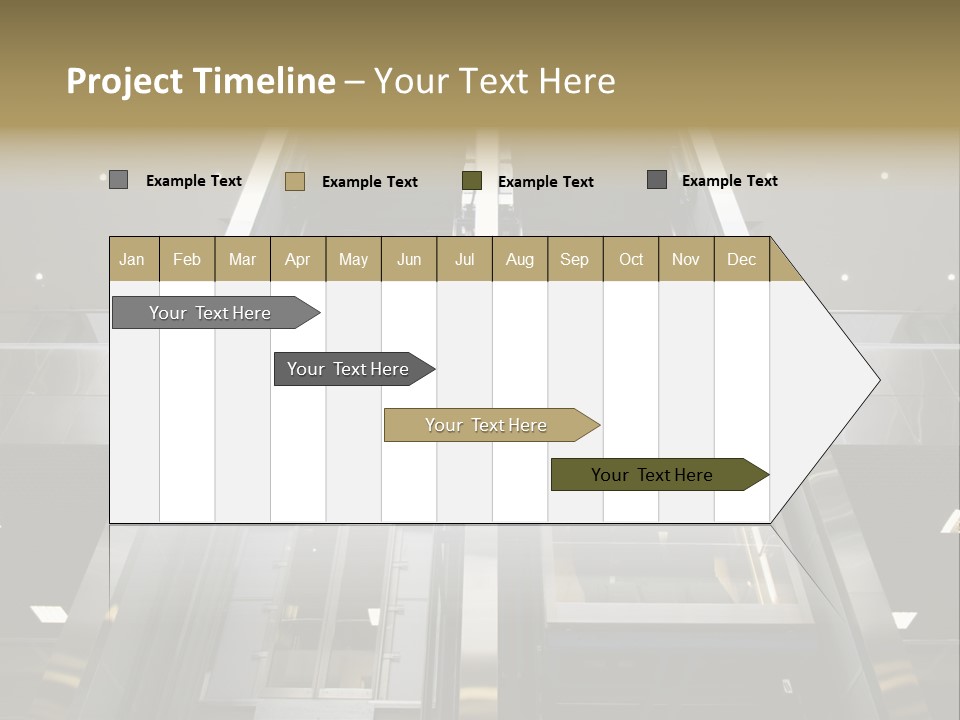 Tall Commercial Lift PowerPoint Template