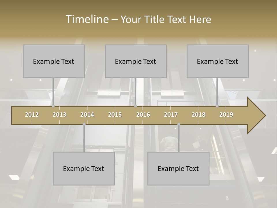 Tall Commercial Lift PowerPoint Template