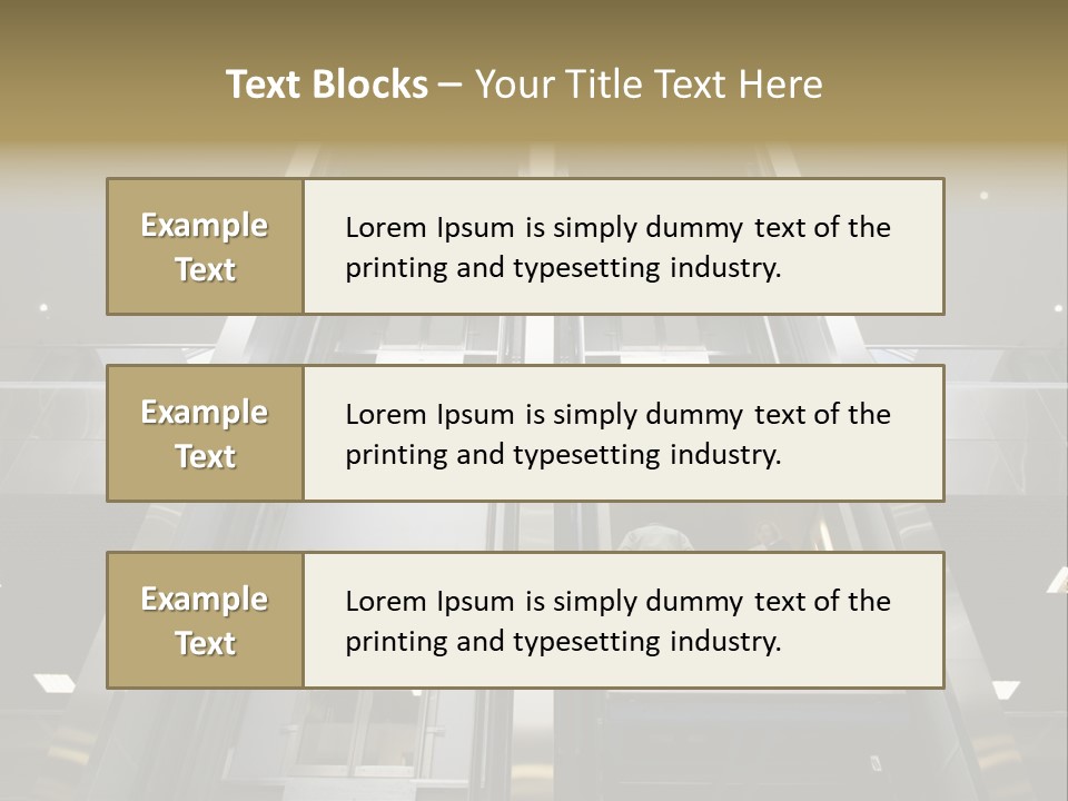 Tall Commercial Lift PowerPoint Template