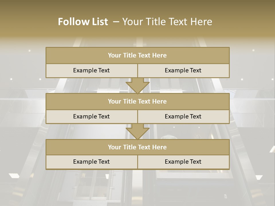 Tall Commercial Lift PowerPoint Template