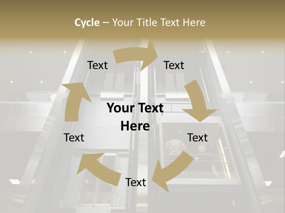 Tall Commercial Lift PowerPoint Template