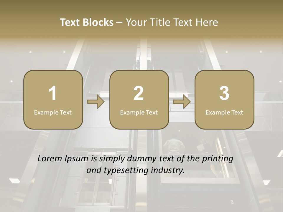 Tall Commercial Lift PowerPoint Template