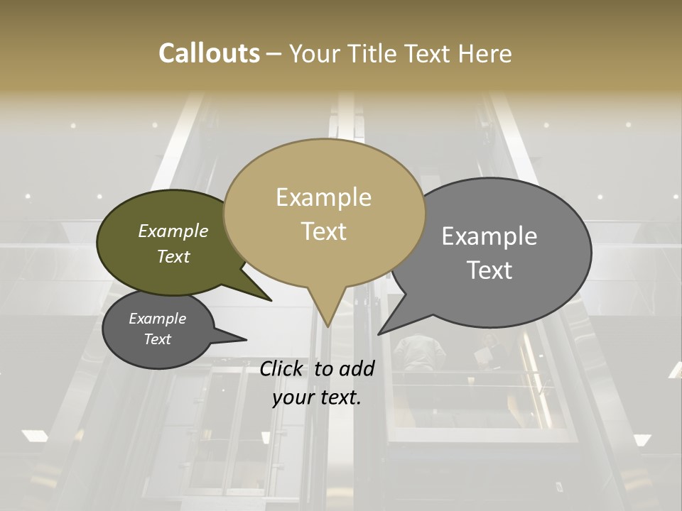 Tall Commercial Lift PowerPoint Template