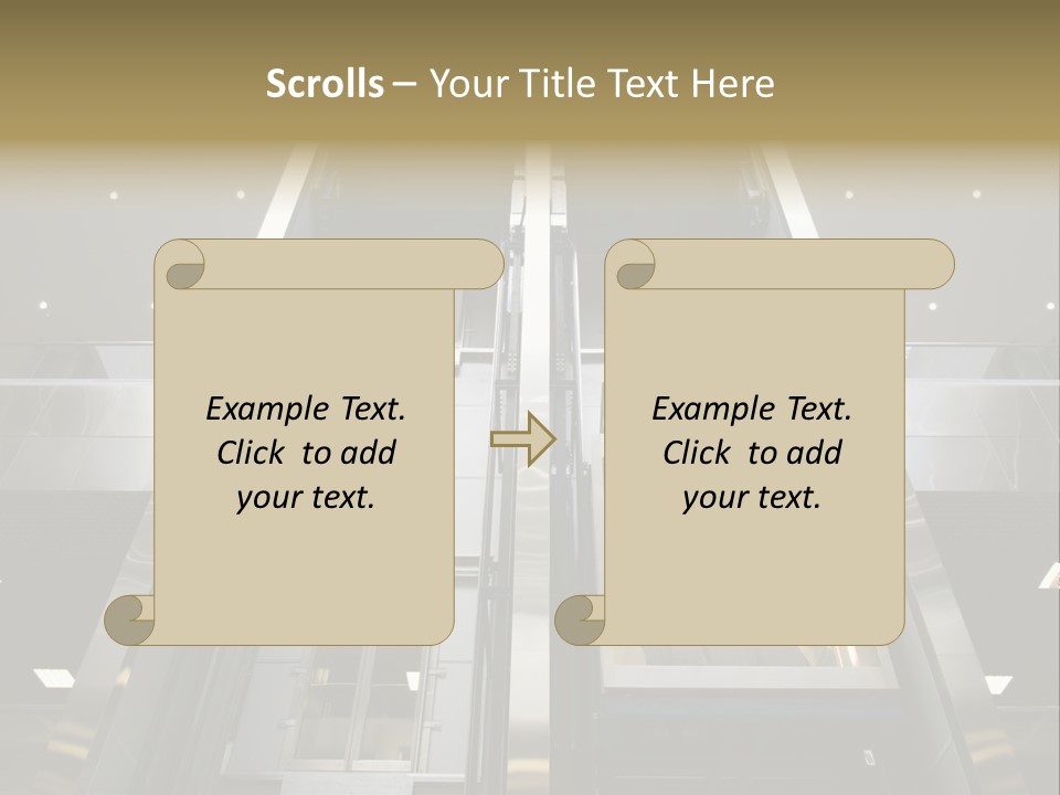 Tall Commercial Lift PowerPoint Template