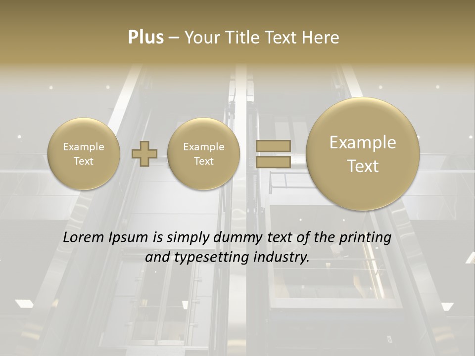 Tall Commercial Lift PowerPoint Template