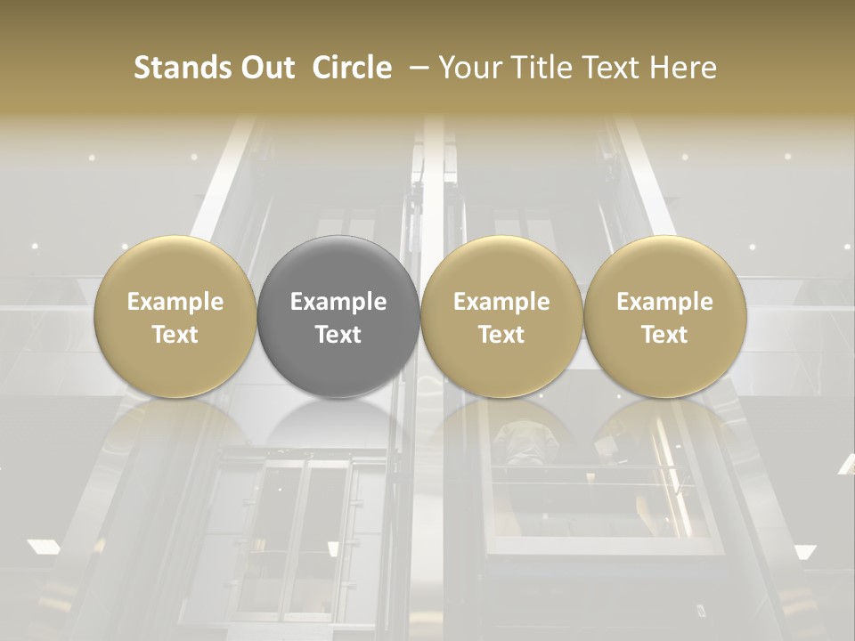 Tall Commercial Lift PowerPoint Template