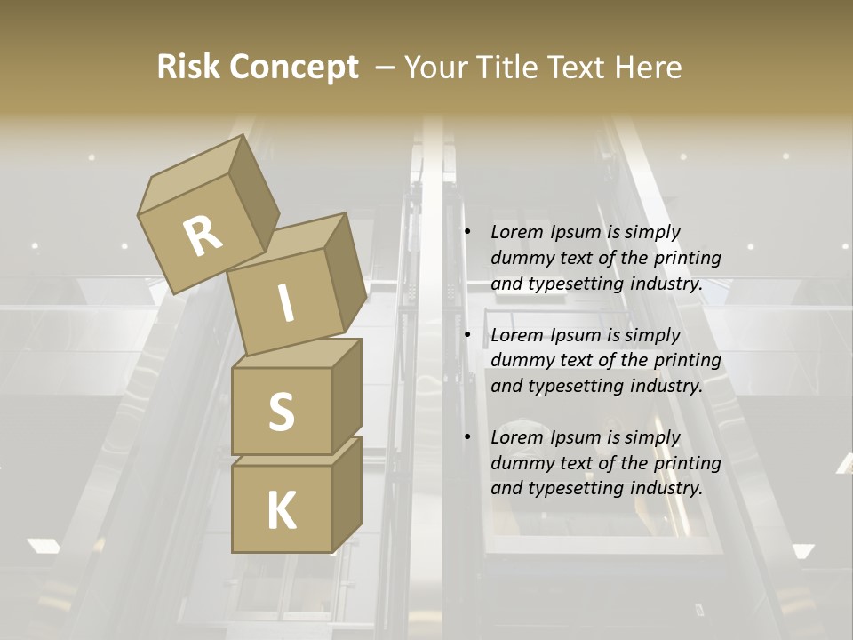 Tall Commercial Lift PowerPoint Template