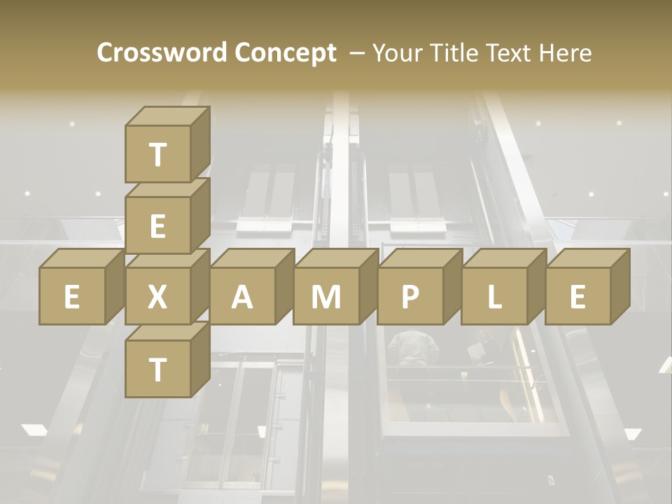 Tall Commercial Lift PowerPoint Template