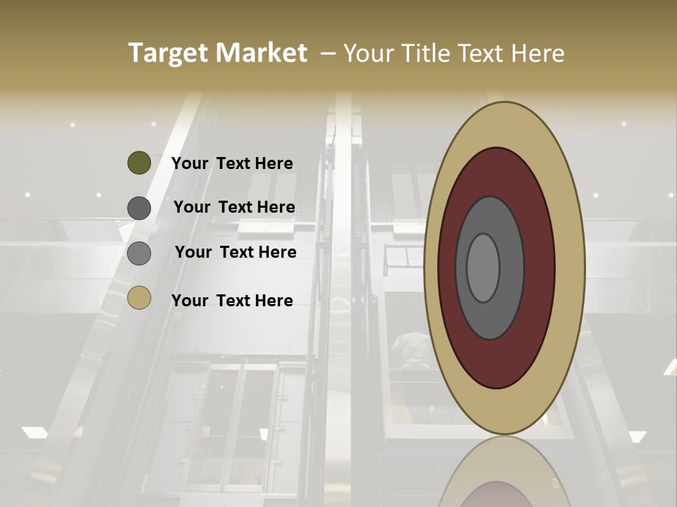 Tall Commercial Lift PowerPoint Template