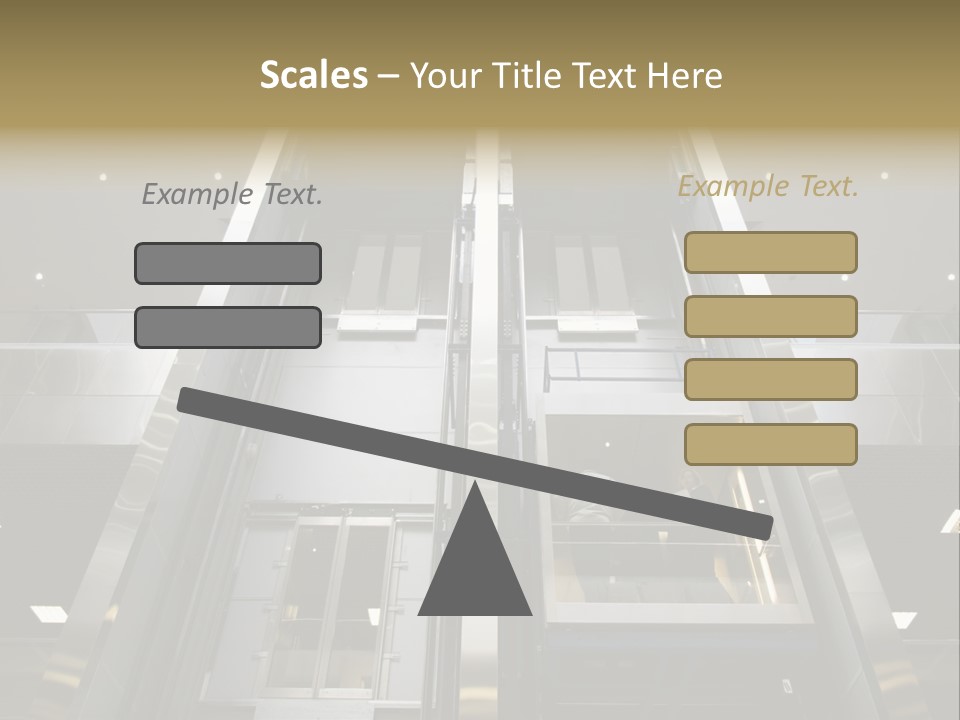Tall Commercial Lift PowerPoint Template