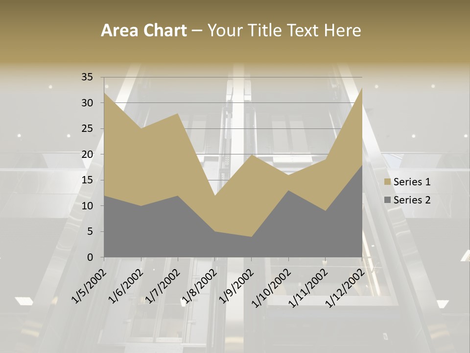 Tall Commercial Lift PowerPoint Template