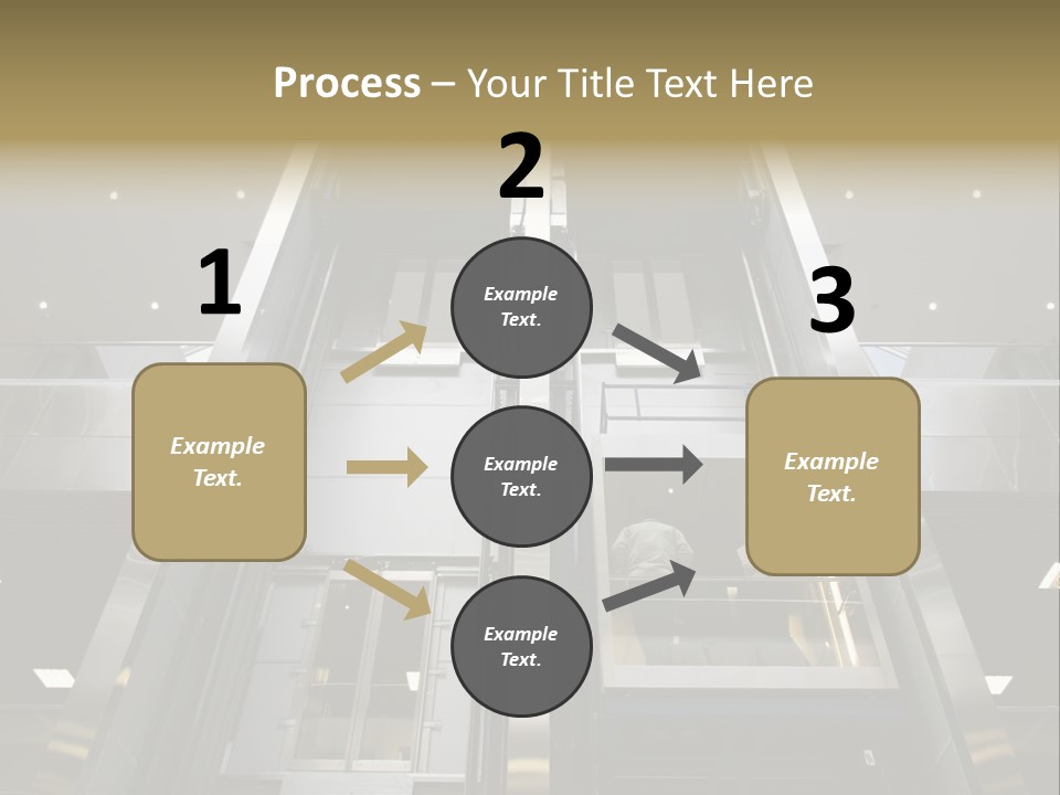 Tall Commercial Lift PowerPoint Template