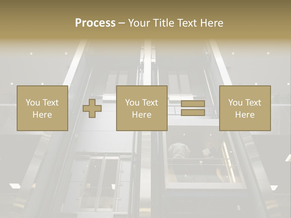 Tall Commercial Lift PowerPoint Template