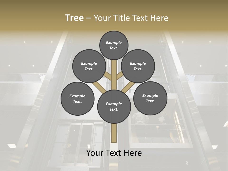 Tall Commercial Lift PowerPoint Template