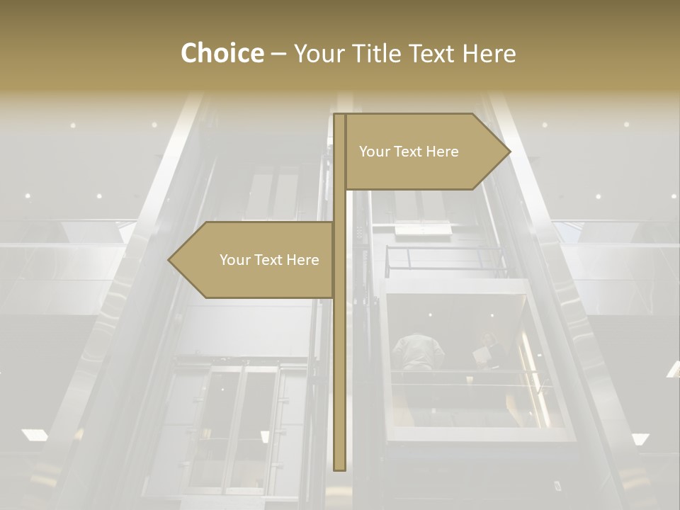 Tall Commercial Lift PowerPoint Template