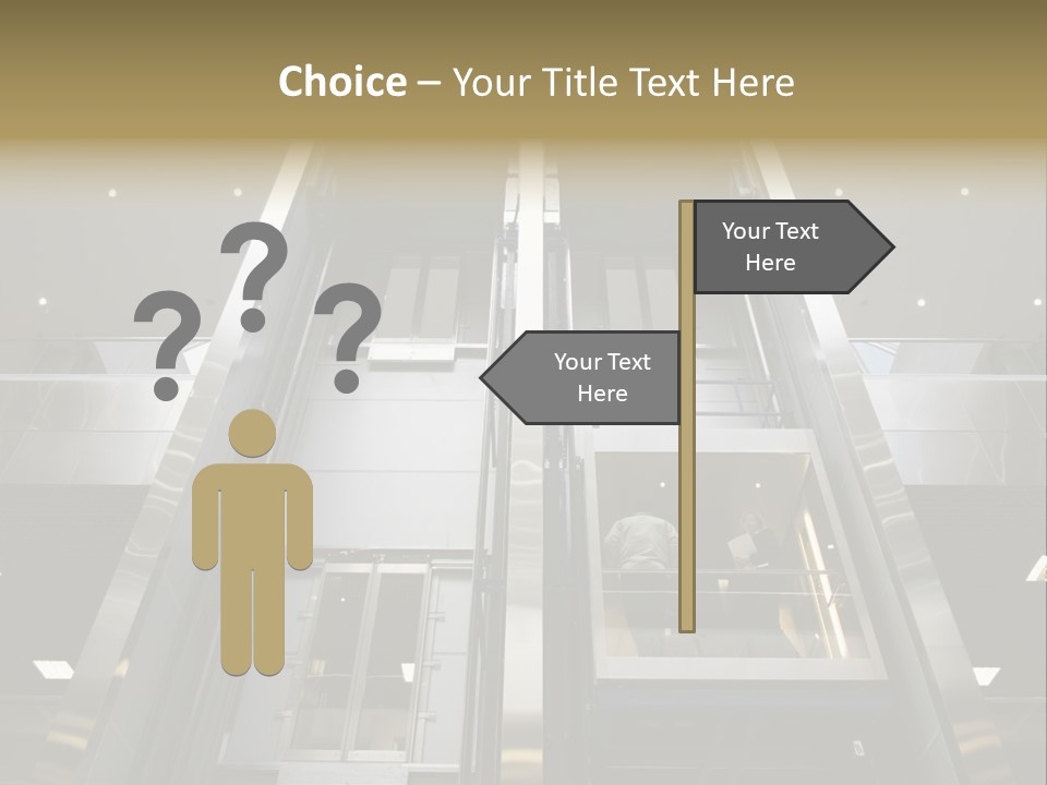 Tall Commercial Lift PowerPoint Template