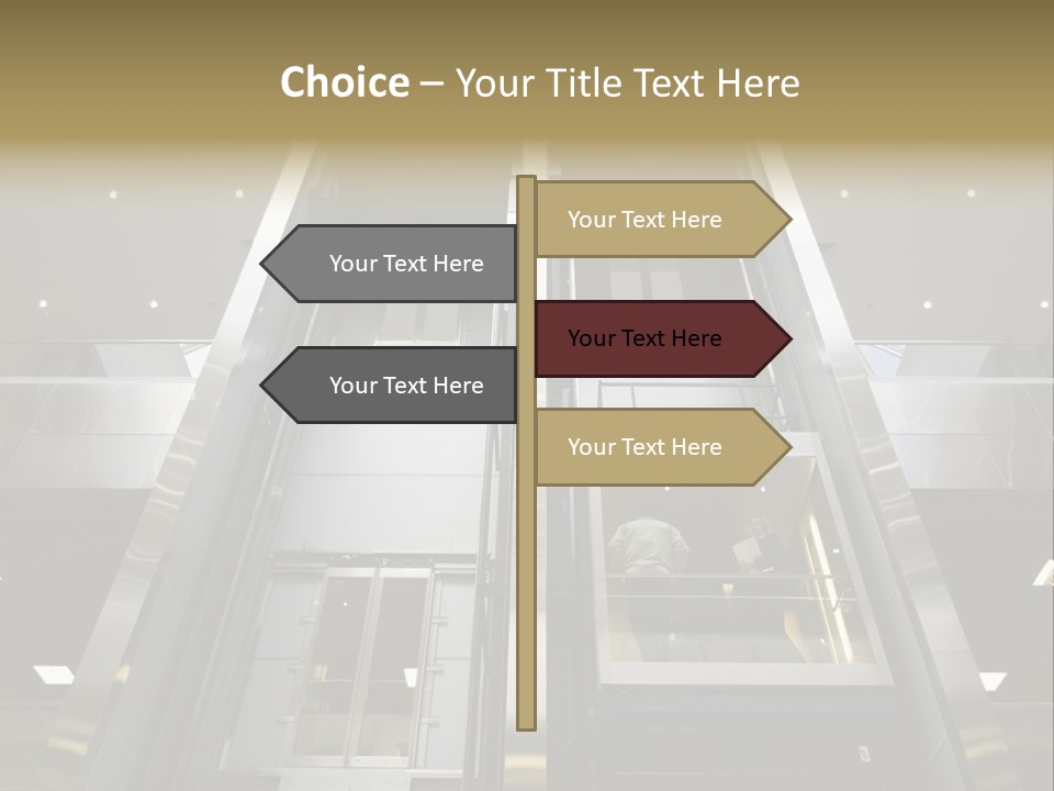 Tall Commercial Lift PowerPoint Template