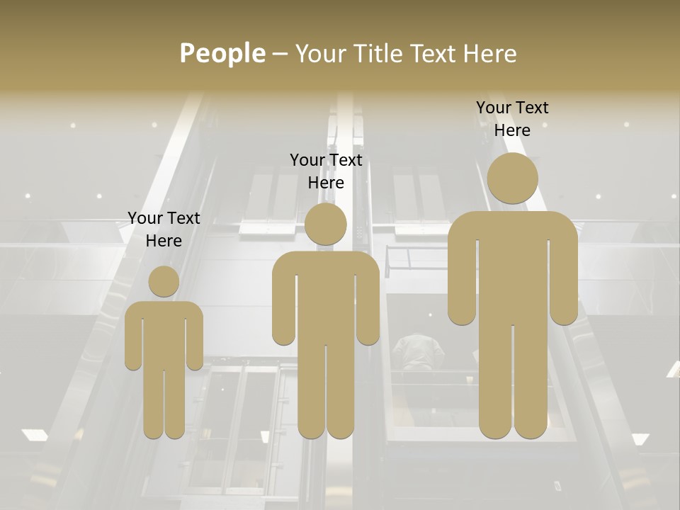 Tall Commercial Lift PowerPoint Template