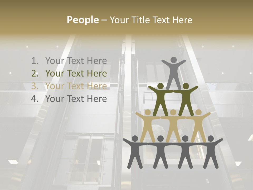 Tall Commercial Lift PowerPoint Template