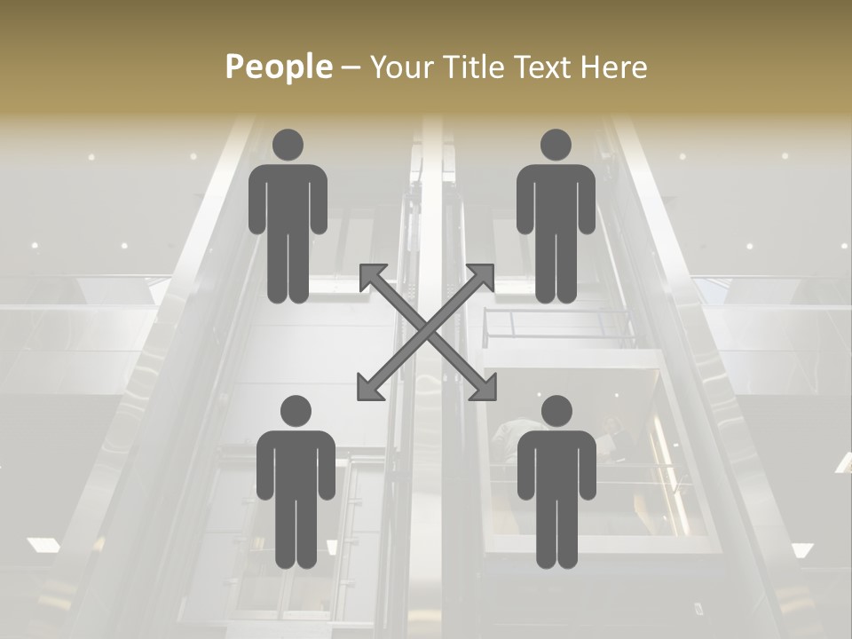 Tall Commercial Lift PowerPoint Template
