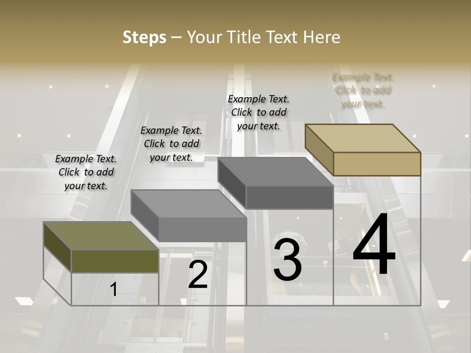 Tall Commercial Lift PowerPoint Template