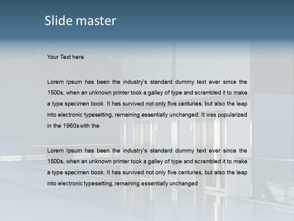 Interiors Silver Commercial PowerPoint Template