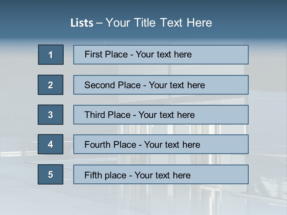 Interiors Silver Commercial PowerPoint Template