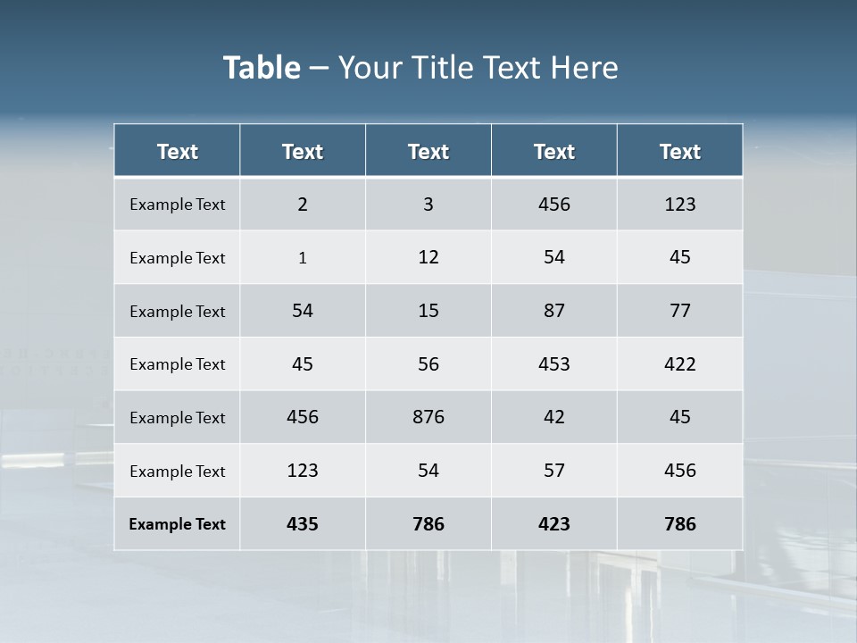 Interiors Silver Commercial PowerPoint Template