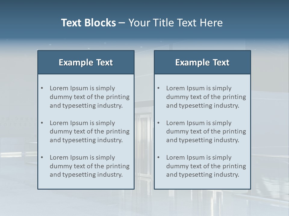 Interiors Silver Commercial PowerPoint Template