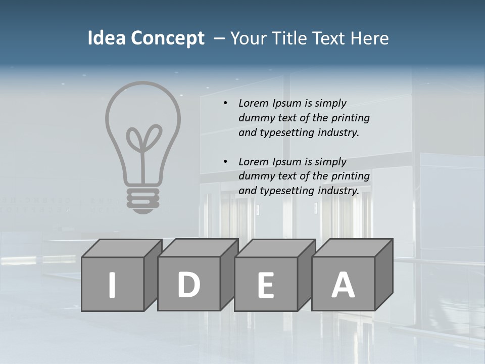 Interiors Silver Commercial PowerPoint Template