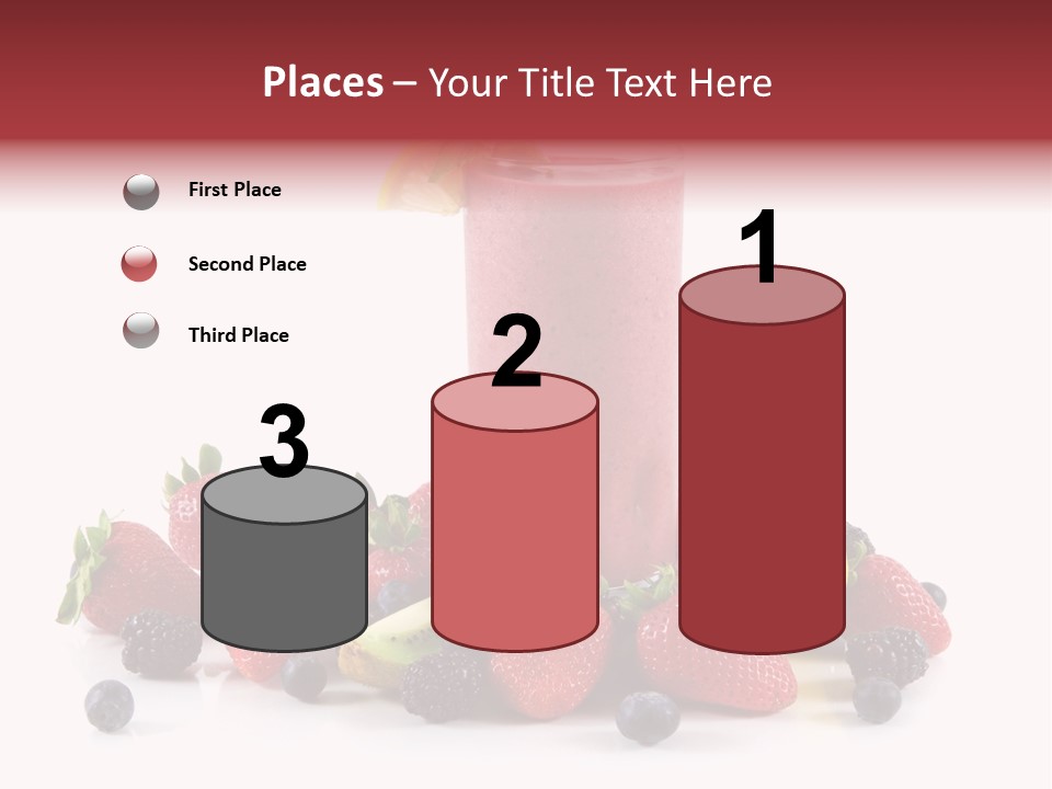 Milkshake Fruit Food PowerPoint Template