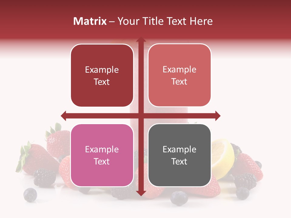 Milkshake Fruit Food PowerPoint Template