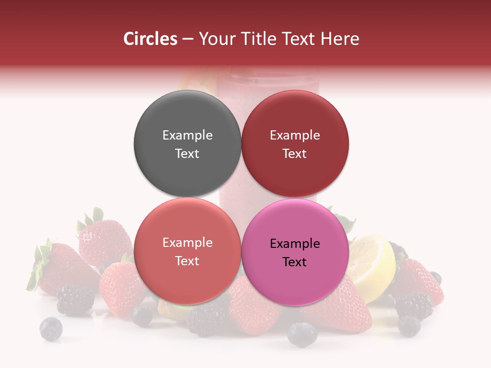 Milkshake Fruit Food PowerPoint Template