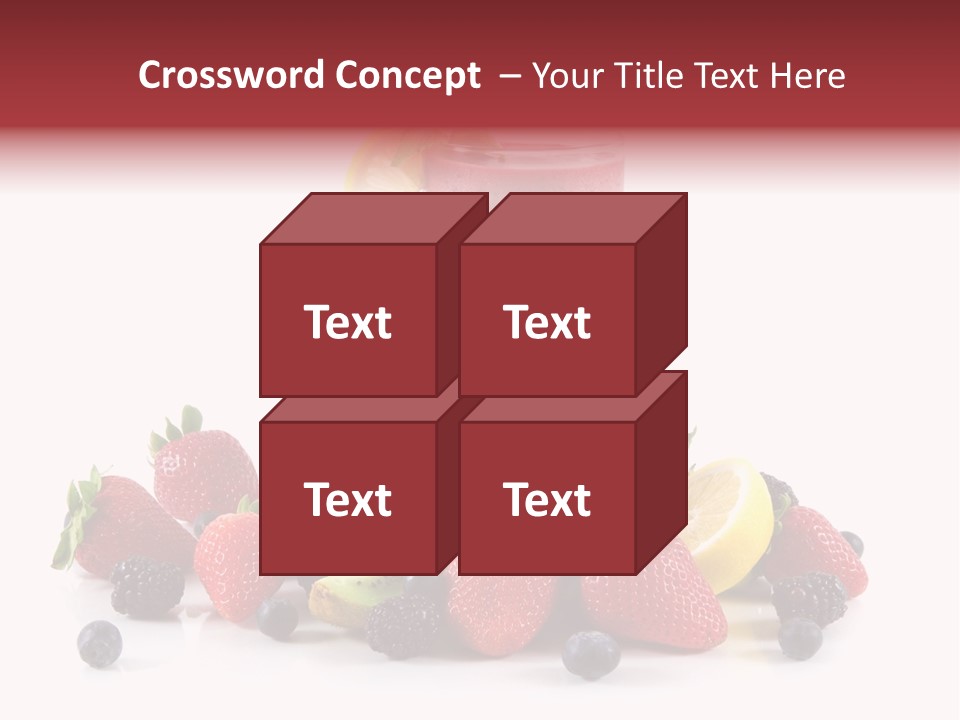 Milkshake Fruit Food PowerPoint Template