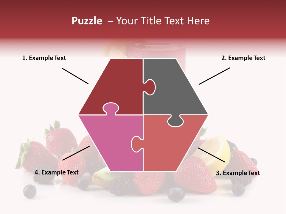 Milkshake Fruit Food PowerPoint Template