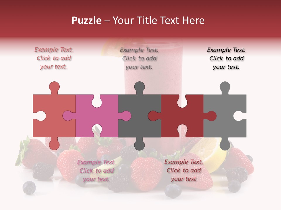 Milkshake Fruit Food PowerPoint Template