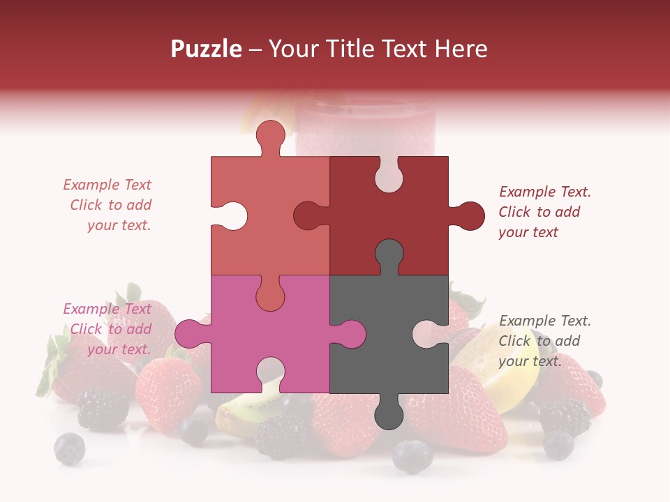 Milkshake Fruit Food PowerPoint Template