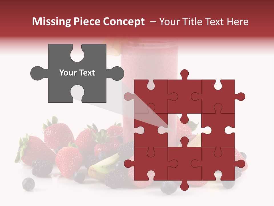 Milkshake Fruit Food PowerPoint Template