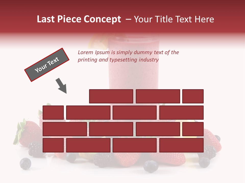 Milkshake Fruit Food PowerPoint Template