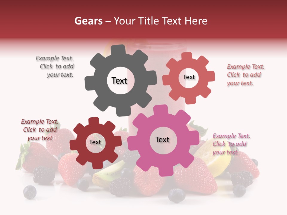 Milkshake Fruit Food PowerPoint Template