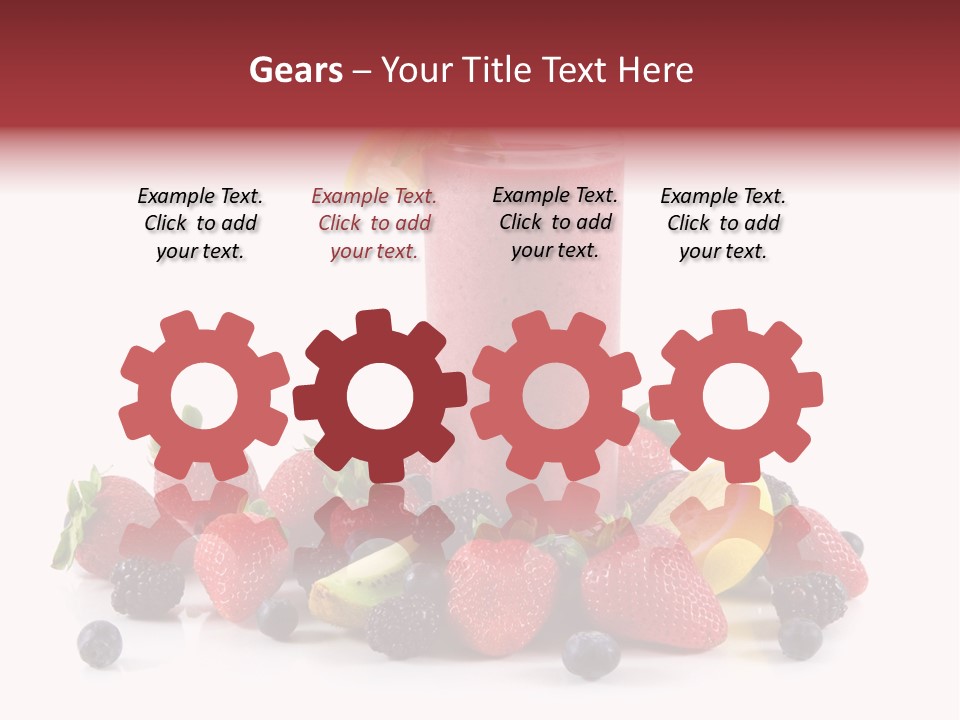 Milkshake Fruit Food PowerPoint Template