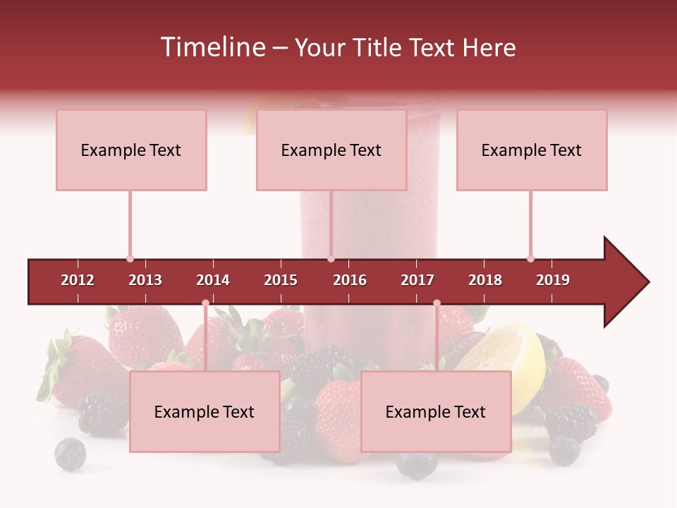 Milkshake Fruit Food PowerPoint Template