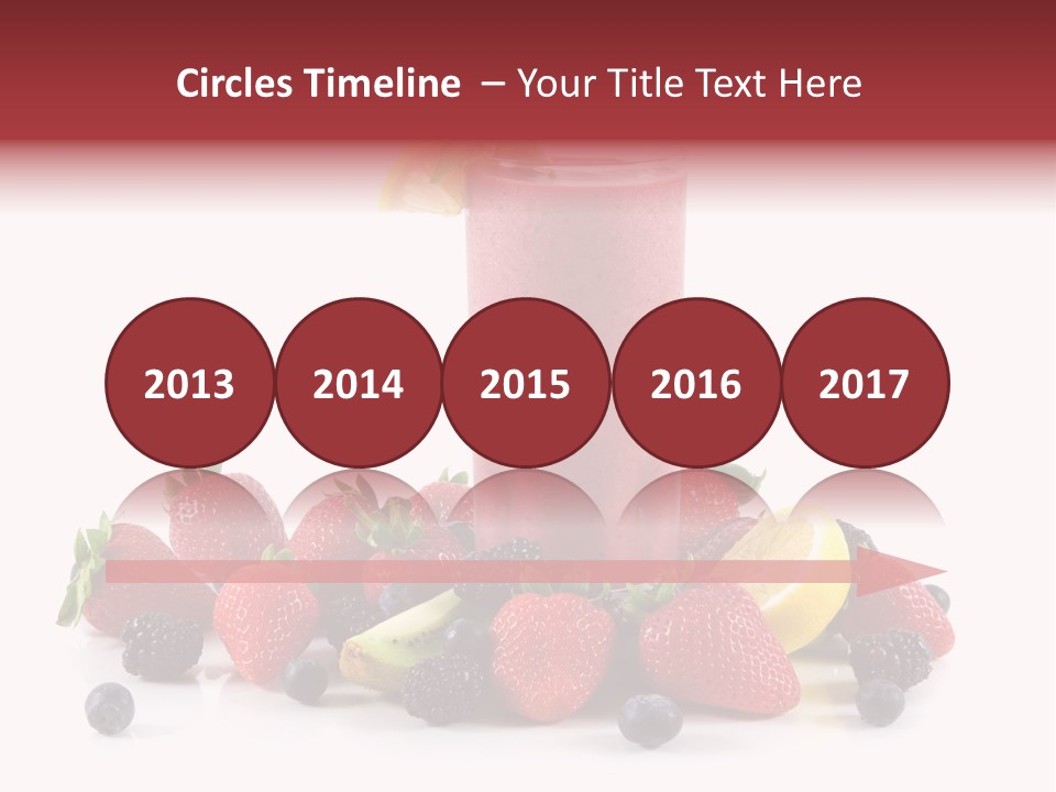 Milkshake Fruit Food PowerPoint Template