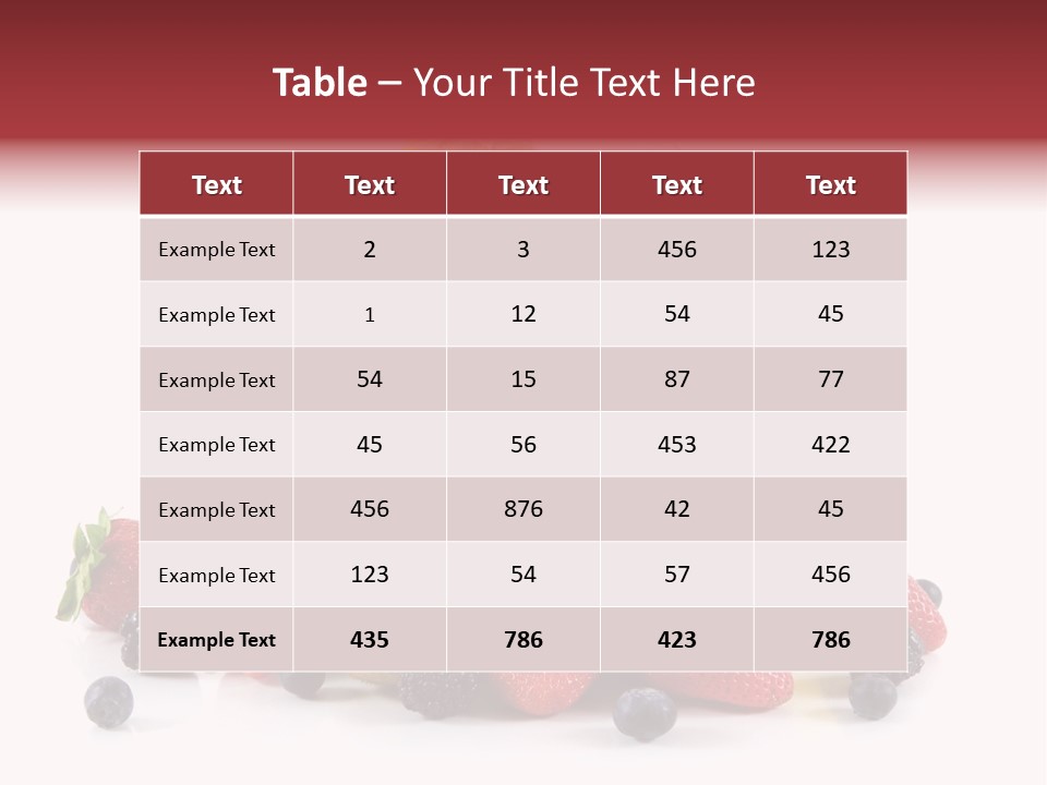 Milkshake Fruit Food PowerPoint Template