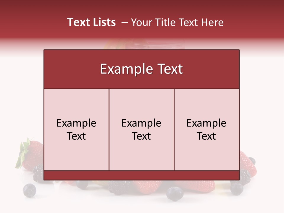 Milkshake Fruit Food PowerPoint Template