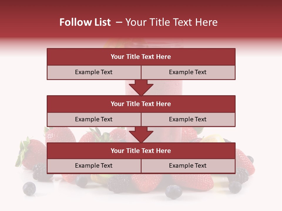 Milkshake Fruit Food PowerPoint Template