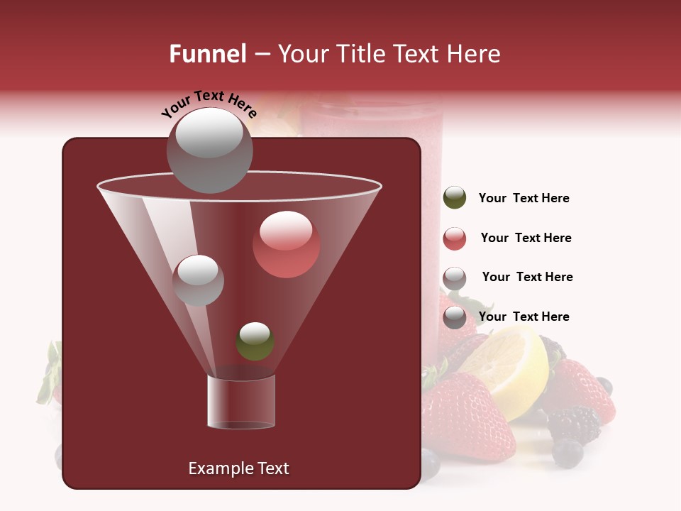 Milkshake Fruit Food PowerPoint Template