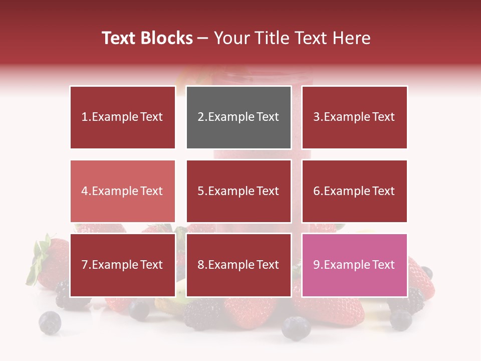 Milkshake Fruit Food PowerPoint Template